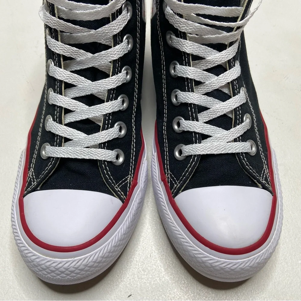 2016 Converse Chuck Taylor All Star Black Hidden Wedge Mid Top Sneaker